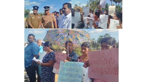 கிளிநொச்சி பச்சிளைப்பள்ளி பிரதேச சபை எல்லைக்குட்பட்ட இயக்கச்சியில்   மேற்கொள்ளப்பட்ட நில அளவீடு முயற்சி.  மக்கள் போராட்டத்தால் தற்காலிகமாக நிறுத்தி வைக்கப்பட்டது