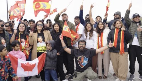 விஜய்யை ஆதரித்து கனடாவில் மகிழுந்து ஊர்வலம்