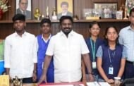 ஜப்பான் செல்லும் அரசுப்பள்ளி மாணவர்களுக்கு அமைச்சர் ராஜ்மோகன் வாழ்த்து!