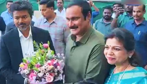 பாமக தலைவர் அன்புமணியை சந்தித்த முதல்-அமைச்சர் விஜய்