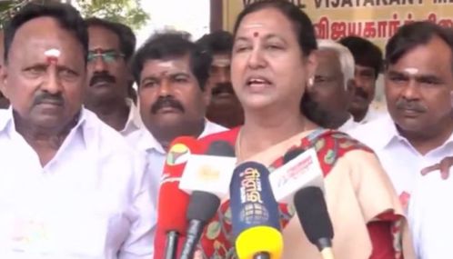 மே 4ம் தேதி வெற்றிச் செய்தி வரும் - பிரேமலதா விஜயகாந்த் பேட்டி