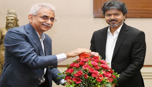தமிழ்நாடு முதல் - அமைச்சர் ஜோசப் விஜயுடன் ராம்கோ குழுமத்தின் உயர்மட்ட அலுவலர்கள் குழு சந்திப்பு