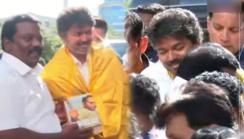 தமிழக காங்கிரஸ் அலுவலகம் சென்ற முதல் - அமைச்சர் விஜய்