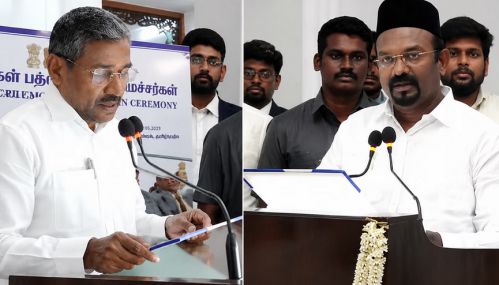 தமிழகத்தில் மேலும் இரண்டு அமைச்சர்கள் பதிவியேற்பு