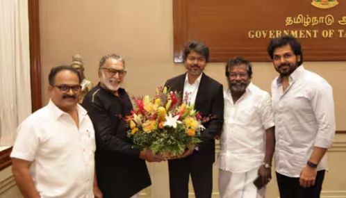 முதலமைச்சர் விஜயை சந்தித்த தென்னிந்திய நடிகர் சங்க நிர்வாகிகள்