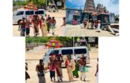 மன்னார் திருக்கேதீஸ்வர ஆலய வருடாந்த மகோற்சவ பெருவிழாவிற்கான கொடிச்சீலை யாழ்ப்பாணத்திலிருந்து எடுத்து வரப்பெற்றது.