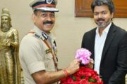 முதல் அமைச்சர் விஜய்யுடன் புதிய சட்டம் ஒழுங்கு காவலர் மகேஷ் குமார் அகர்வால் சந்தித்து வாழ்த்து பெற்றார்