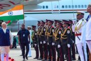 3 நாட்கள் பயணமாக இந்திய பிரதமர் மோடி செஷல்ஸ் சென்றடைந்தார்