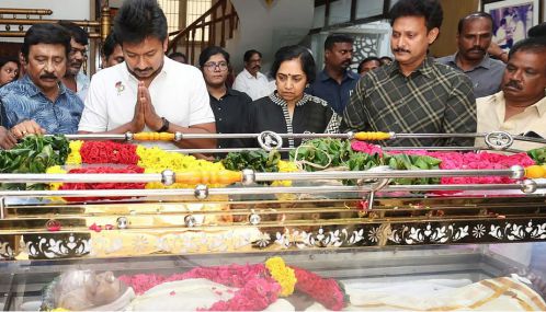 பாரதிராஜா மறைவு கலையுலகிற்கு ஈடு செய்ய முடியாத பேரிழப்பென உதயநிதி ஸ்டாலின் கூறினார்