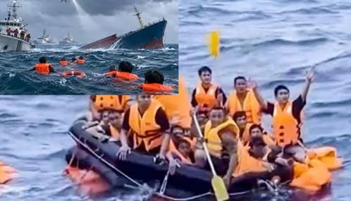 வியட்நாமில் சரக்கு கப்பல் கடலில் மூழ்கிய விபத்தில் 18 பேர் மாயமாகினர்