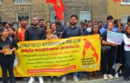 கறுப்பு ஜூலை நினைவேந்தல் மற்றும் செம்மணி படுகொலைகள் ஆகியவைக்கு சர்வதேச நீதியை கோரி இங்கிலாந்து பிரதமர் அலுவலகத்தின் முன்பாக  கவனயீர்ப்பு