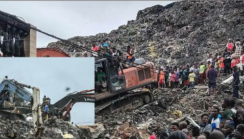 கினியா தலைநகரில் குப்பை மேட்டில் ஏற்பட்ட நிலச்சரிவில் 30 பேர் உயிரிழந்தனர்