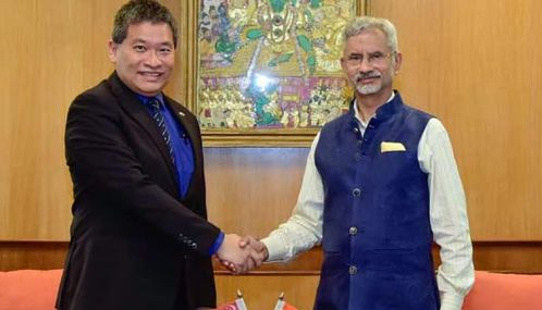 சிங்கப்பூர் வெளியுறவுத்துறை செயலாளர் லூக் கோவுடன் மத்திய அமைச்சர் ஜெய்சங்கர் சந்தித்து பேசினார்
