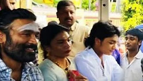 பழனி கோவிலில் நடிகர் தனுஷ் குடும்பத்துடன் சாமி தரிசனம் செய்தார்