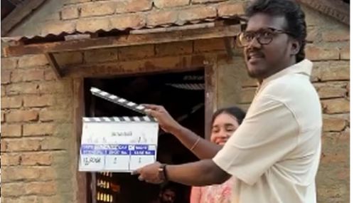 அமீர் நடிக்கும் `மாகாளி' படத்தின் பதாகையை மாரி செல்வராஜ் வெளியிட்டார்
