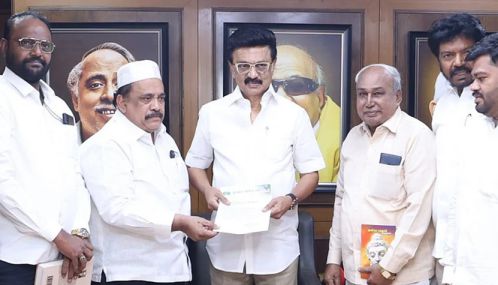 மதுராந்தகம், தாராபுரம் தொகுதி இடைத்தேர்தலில் தி.மு.க. கூட்டணிக்கு இந்திய தேசிய லீக் கட்சி ஆதரவு தெரிவித்துள்ளது