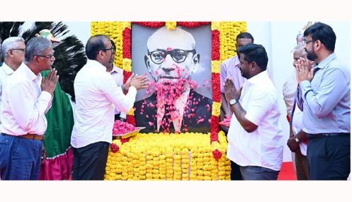 முன்னாள் மேயர் சிவராஜ் 135-வது பிறந்தநாளை முன்னிட்டு அமைச்சர்கள் மரியாதை செலுத்தினர்