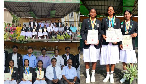 தேசிய மட்டத்தில் பதக்கங்களை குவித்த வட்டுக்கோட்டை இந்துக் கல்லூரி மாணவர்களுக்கு அளிக்கப்பெற்ற கௌரவம்!