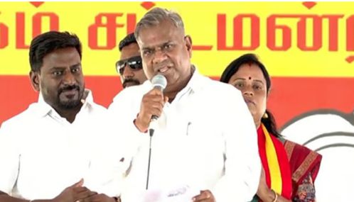மதுராந்தகம் தொகுதியை தமிழக வெற்றி கழகத்தின் கோட்டையாக மாற்றிக் காட்ட வேண்டுமென அமைச்சர் ஆனந்த் கூறியுள்ளார்