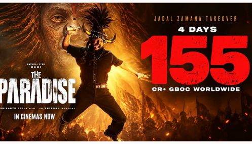 நானியின் “தி பாரடைஸ்” படம் 4 நாளில் ரூ.155 கோடி வசூல் செய்துள்ளது