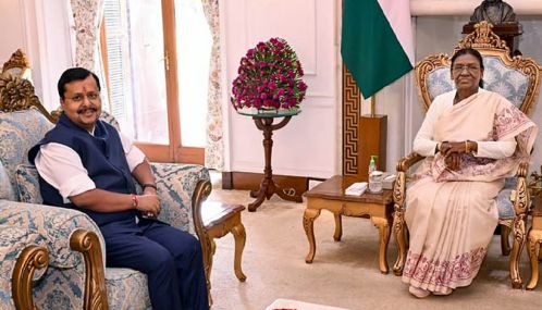 குடியரசு தலைவர் திரவுபதி முர்முவை பாஜக தேசிய தலைவர் நிதின் நபின் சந்தித்தார்