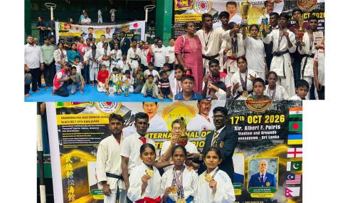 ஐந்து நாடுகள்  பங்குபற்றிய  மாபெரும் சர்வதேச கராத்தே சுற்றுப்போட்டியில் மன்னார் மாவட்ட வீரர் விராங்கனைகள் சாதனை