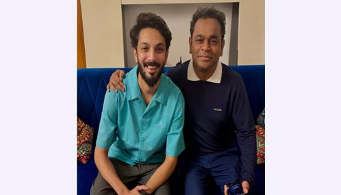 ஏ.ஆர்.ரகுமானை அனிருத் நேரில் சந்தித்து வாழ்த்து பெற்றார்