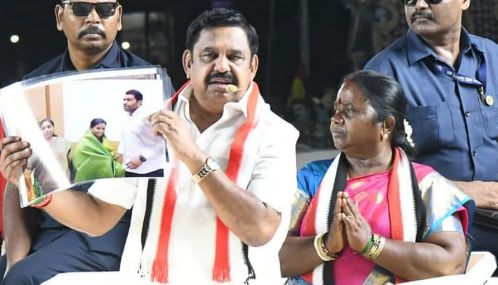 தமிழக வெற்றி கழக அரசுக்கு தக்க பாடம் புகட்ட வேண்டுமென மதுராந்தகம், தாராபுரம் தொகுதி மக்களுக்கு எடப்பாடி பழனிசாமி வேண்டுகோள் விடுத்துள்ளார்