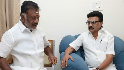 ஓ.பன்னீர்செல்வத்தை நேரில் சந்தித்து  மு.க.ஸ்டாலின்.நலம் விசாரித்தார்
