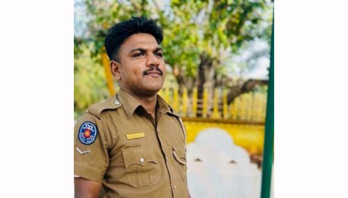 கேரதீவு சங்குப்பிட்டி பாலப் பகுதியில் இடம்பெற்ற மோட்டார் சைக்கிள் விபத்தில்  மன்னாரைச் சேர்ந்த பொலிஸ் காவலர் ஒருவர்  பலி